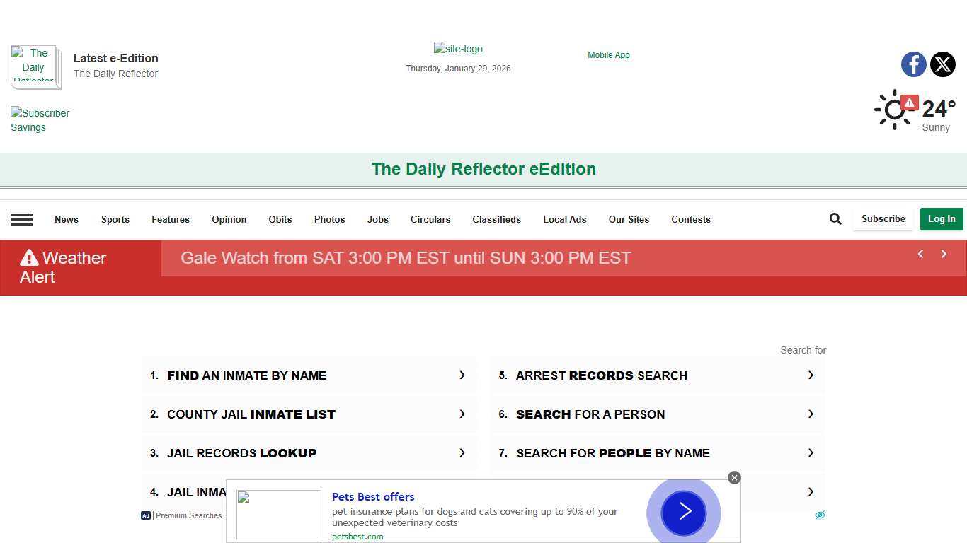 Jail Bookings reflector.com